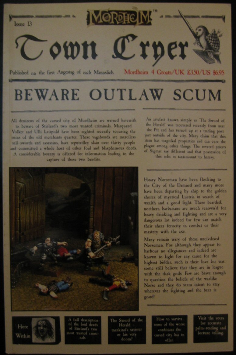 Town Cryer Issue 13 Cover